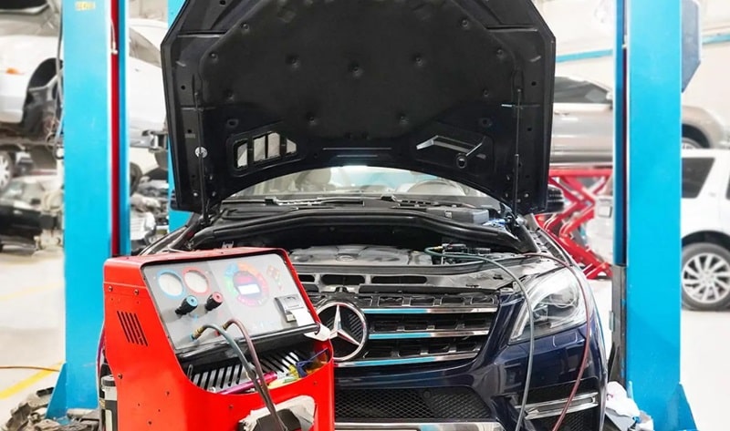 cách tìm gara chuyên mercedes