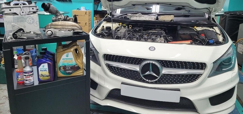 gara sửa xe mercedes cla tphcm